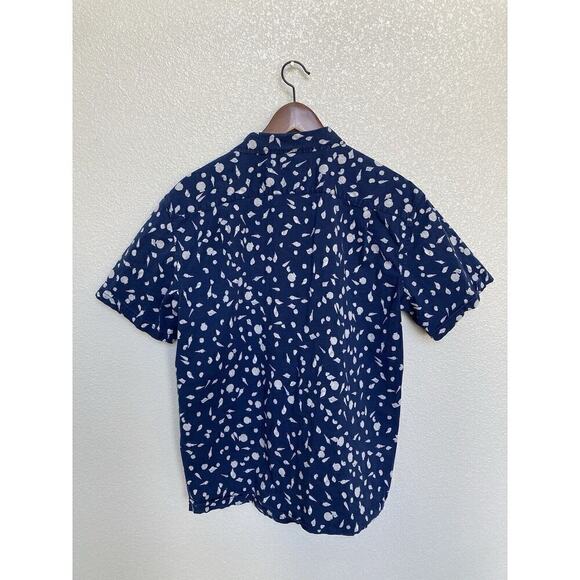 Tori Richard Mens Blue Seashell Button Shirt size XL Short Sleeve Beach Hawaii - Picture 5 of 5